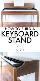 Making A Walnut Keyboard Stand 3x3 Custom Piano Decor Easy Woodworking Projects Piano Desk