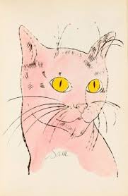 Andy Warhol Cat By E Liza Cat Illustration Cat Art Animal Art