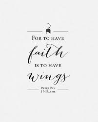 Peter pan is the titular protagonist of disney's 1953 animated feature film of the same name. Peter Pan Print J M Barrie Quote To Have Faith Is To Have Wings Typography Poster Minimalist Wall Decor M Peter Pan Quotes Wings Quotes Quotes To Live By