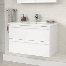 Maybe you would like to learn more about one of these? Meuble De Salle De Bain Sous Vasque Largeur 80 Cm Laque Blanc Design Avec Poignee Invisible