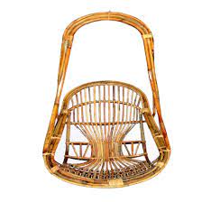 Check spelling or type a new query. All India Handicrafts Bamboo Cane Swing Chair With Cushion Brown Hmcss039c Amazon In Furniture