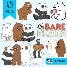 Include 65 Cliparts Png Files Every Image Was Carefully Selected And Improved So You Can Make The Best Use Of Them We Bare Bears Bare Bears Bear Clipart