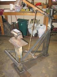 Diy power hammer (tire hammer) from an old trailer and an old press drill. Pin On Hot Metal