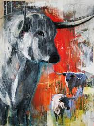 He studied cinema in high school. Big Bull Painting By Sharon Westbrook Saatchi Art