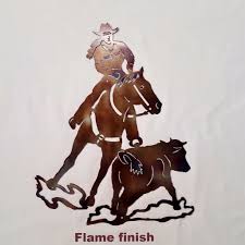 When you want ideas for decorating your space with western metal wall art silhouettes before you can buy it, you are able to look for our free ideas or guide on wall art here. Cutting Horse And Cowgirl Metal Wall Art Silhouette Cowgirl Metal Art Horsefly Metal Works Llc