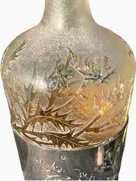 Daum Nancy, Pair of Silver & Crystal Carafes