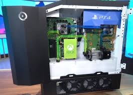 New Pc Combines Ps4 Xbox One X Switch In Water Cooled Box Xbox One Xbox Ps4