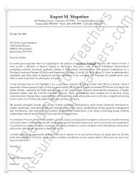 Assistant Principal S Cover Letter Example Cover Letter For Resume Cover Letter Example Cover Letter Teacher