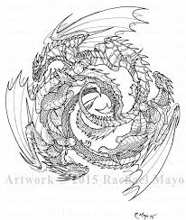 A beautiful adult coloring book of gorgeous dragon designs. Pin On Colouring