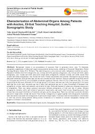 PDF) Characterization of Abdominal Organs among Patients with Ascites using  Ultrasound
