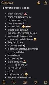 Private Story Names For Snapchat In 2020 Snapchat Names Names For Snapchat Good Instagram Captions