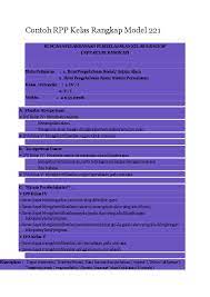 Rpp ktsp sd kelas 4 semester 1 dan 2 terbaru. Doc Contoh Rpp Kelas Rangkap Model 221 Ipa Kelas V Mengidentifikasikan Organ Pernafasan Pada Manusia Ips Kelas Iv Sd Negeri Padureso Academia Edu