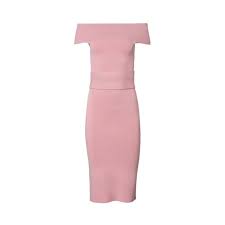 Crepe Knit Milano Dress Pink