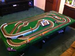 Kids will love watching the cars zipping through the near total darkness on a futuristic glowing roadway. Taking Your Ho Scale Slot Car Track To The Next Level Cheaply 11 Steps Instructables