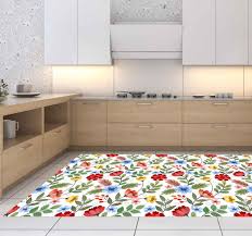 Use our online search filter to find the vintage floor tile you're looking for by color or size, or contact us directly with your flooring or antique wood requirements and we will check stock. Vintage Flower Bouquet Kitchen Floor Tiles Tenstickers