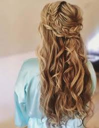 67 Ideas Braids Hairstyles For Wedding Bridesmaid Half Up Half Down Hair Styles Braided Hairstyles For Wedding Half Up Wedding Hair