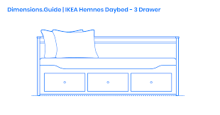 Enjoy free shipping on most stuff, even big stuff. Ikea Hemnes Daybed 3 Drawers Dimensions Drawings Dimensions Com