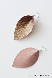 Make handmade earrings using a surprising range of low cost and no cost supplies using these free craft tutorials and projects. Diy Faux Leather Magnolia Inspired Teardrop Earrings Amber Simmons
