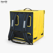 15'' pizza food delivery bag insulated thermal storage holder keep fresh picnic. Food Delivery Bag 3d Model Food On Hum3d
