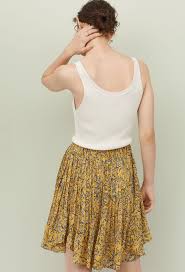 Black And Yellow Pleated Skirt H M Yellow Pleated Skirt Pleated Skirt Yellow Pleated Skirt Skirts