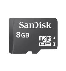 The sandisk sdhc memory card has a blank writeable white space on the front of the card, making it sandisk sdhc memory card features: Sandisk 8gb Microsdhc Tf Card Class 4