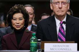 No screenshots or pics where the only focus is a screen. Trump Nominates Elaine Chao And Mitch Mcconnell S Brother In Law To Lead Pension Agency