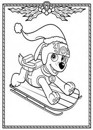 Cagnolino Paw Patrol Natale Per Bambini Da Colorare Gratis Pagine Da Colorare Di Natale Pagine Da Colorare Disney Bambini Da Colorare