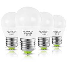 4 Pack 12v 24v Ac Dc Led Edison G14 Bulbs 3w E26 Light Bulbs Low Voltage Edison Ac Dc Screw In Light Bulbs For Off Gr Light Bulbs 12v Led Lights Solar Lights