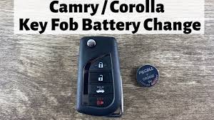 Toyota 2014 camry manual online: Toyota Camry Corolla Remote Key Fob Battery Replacement 2018 2020 How To Remove Replace Change Youtube