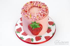 Strawberry decor, white & red summer tiered tray set! Ultimate Strawberry Cake Decorating Tutorial With Cakesdecor