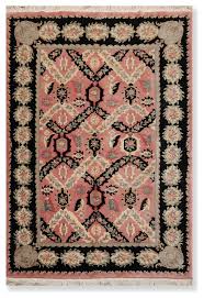 black color french aubusson rug