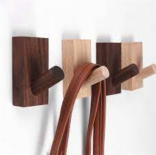 natuurlijke hout kleerhanger muur gemonteerde kapstok muur decoratieve sleutelhouder hoed sjaal handtas opslag hanger badkame kapstok muur natuurlijk hout hout
