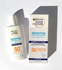 Learn more with skincarisma today. Skincare Notebook Garnier Ambre Solaire Sensitive Advanced Face Super Uv Fluid Spf 50 40 Ml Review