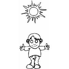 Make a fun coloring book out of family photos wi. Sunny Weather Coloring Page