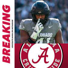 Recruits Bama | BREAKING: Colorado transfer LB Nikhai Hill-Green has  COMMITTED to Alabama! The 6'2 230 LB has recorded 206 total tackles, four  sacks, one... | Instagram