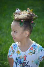 Bird With Crazy Hair Bird S Nest For A Crazy Hair Day At School Easter Bonnet Crazy Hair Day At School Crazy Hair Days Crazy Hair