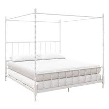 The bed is crafted from quartered mahogany in a beautiful shell white finish. Dhp Jenny Lind Metal Canopy Bed King Size Frame Bedroom Furniture White Walmart Com Walmart Com