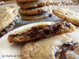 Le Festin De Dan Cookies Chocolat Coeur Nutella Cookies Chocolat Nutella Cookie Coeur Nutella