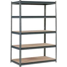 All capacities are based on evenly distributed loads. 48 W X 24 D X 72 H 5 Shelf 1400 Lb Shelf Capacity Boltless With Particle Board Decking Rivet Rack Starter Fastenal