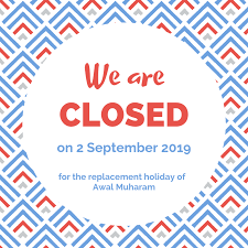 Public holidays in malaysia are regulated at both federal and state levels, mainly based on a list of federal holidays observed nationwide plus a few additional holidays observed by each individual state and federal territory. We Are Closed Tomorrow 2 Sept 2019 For Jeunesse Global Malaysia Facebook