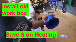 Ceiling box wiring wiring diagram 500. How To Install Old Work Round Box Youtube