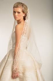 Lace Trim Bridal Veil Fingertip With Floral Lace White Light Ivory Ivory Champagne Bridal Veils Headpieces Veil Floral Lace