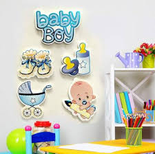 Decor My Party Wall Stickers For Baby Boy Room Cute Baby Boy Sticker For Baby Shower