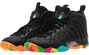 Black Fruity Pebbles Foams Release Date Nikeblog Com Nike Foamposite Foam Posites Nike Shoe Store