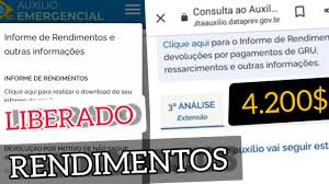 Como consultar extrato do benefício do inss. Dataprev Liberado 3 Extensao Informe Rendimentos Auxilio Emergencial Youtube