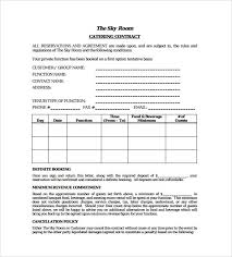 Standard Catering Contract Pdf Template Free Download Contract Template Catering Services Word Template