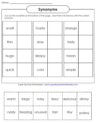 Synonym and antonym match this covers both forms of words and provides a multiple choice format. Synonyms And Antonyms Worksheets