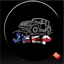 Jeep Rocks Patriotic Spare Tire Cover