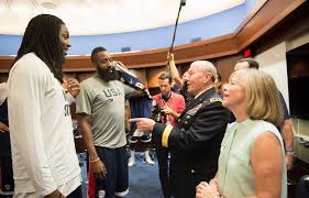 He is most famous for being an elite scoring guard. Army Gen Martin E Dempsey Center Right Chairman Of The Joint Chiefs Of Staff And His