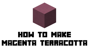 With terracotta, there are many designs and color patterns that are opened up to you as you can dye the terracotta with one of the 16 colors. Minecraft Survival How To Make Magenta Terracotta Youtube